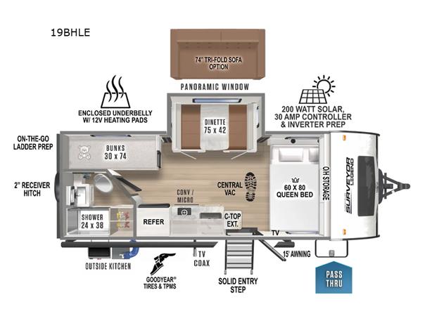 Used 2024 Forest River RV Surveyor Legend 19BHLE image 3