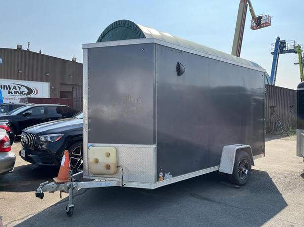2022 Discovery DMA61 14 Foot Cargo Trailer Ramp Gate single axle image 3