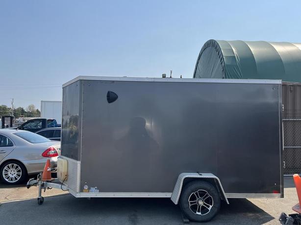 2022 Discovery DMA61 14 Foot Cargo Trailer Ramp Gate single axle image 4