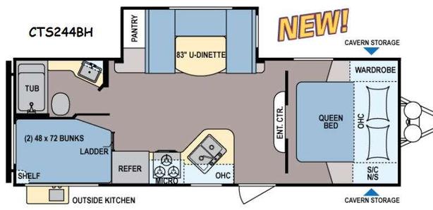 Used 2014 Dutchmen RV Coleman Expedition CTS244BH image 5