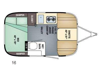 Used 2017 Airstream Sport 16 display photo