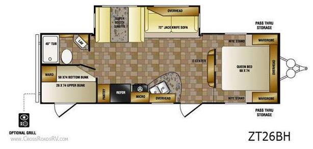 Used 2012 CrossRoads RV Zinger ZT26BH image 4