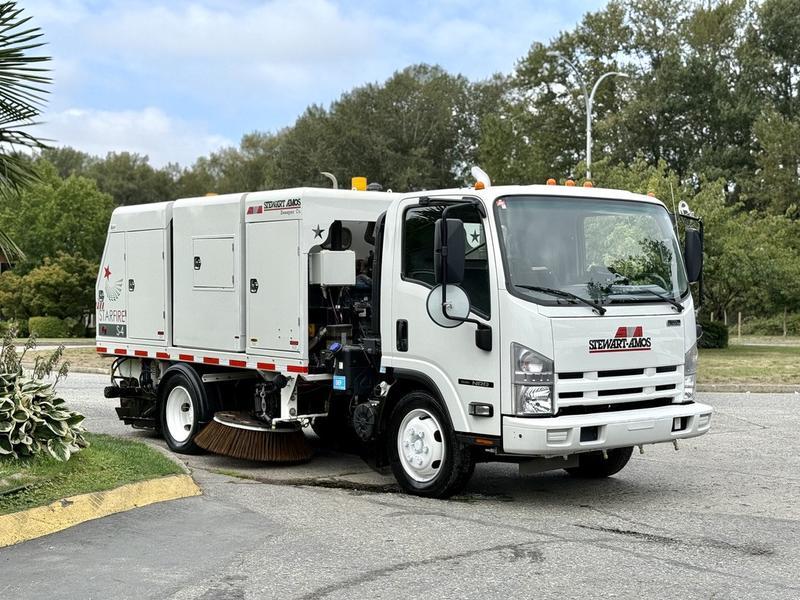 2013 Isuzu NRR StarFire S-4 Diesel Street Sweeper display photo