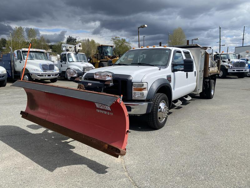 2010 Ford F-550 Diesel 4x4 Plow & Spreader Truck with Dump Box display photo