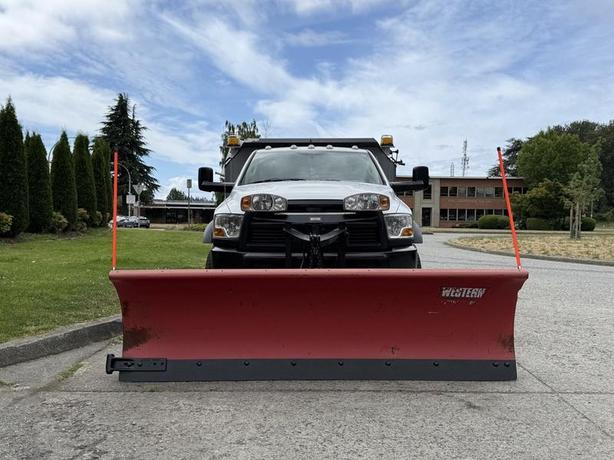 2012 Dodge Ram 5500 Regular Cab Cummins Diesel 4WD Western Plow and Sander Truck image 3