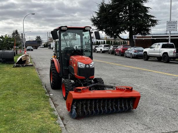 2018 Kubota B2650 4x4 Diesel Tractor with Sweeper, Sander & Climate-Controlled C image 2