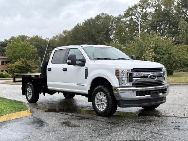 2019 Ford F-350 SD XLT 4x4 Crew Cab Diesel with 8-Foot Flat Deck image 1