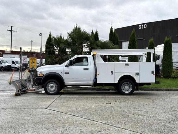 2012 Dodge Ram 4500 4X4 Diesel Service Truck with Plow & Lift Gate image 6