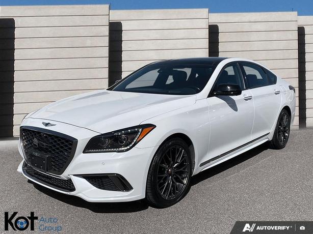 2018 Genesis G80 3.3t Sport PANORAMIC SUNROOF! HEATED & VENTILATED SEATS! LEATHE image 1