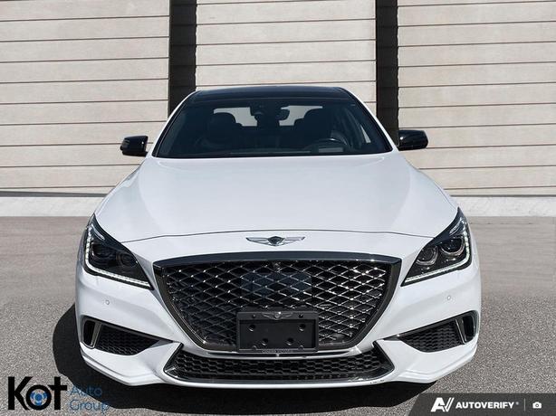 2018 Genesis G80 3.3t Sport PANORAMIC SUNROOF! HEATED & VENTILATED SEATS! LEATHE image 2