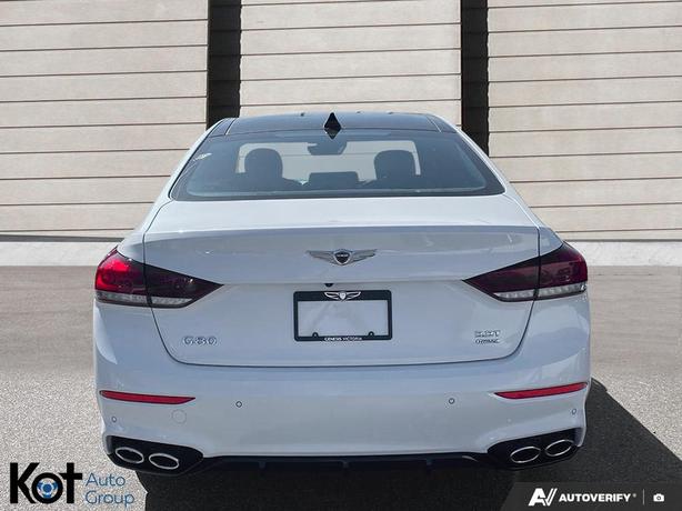 2018 Genesis G80 3.3t Sport PANORAMIC SUNROOF! HEATED & VENTILATED SEATS! LEATHE image 5