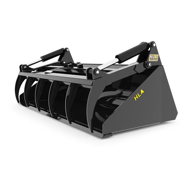 2025 HLA Attachments Low Profile Skidsteer Bucket & Skidsteer Grapple SBLP72GRS6 image 1