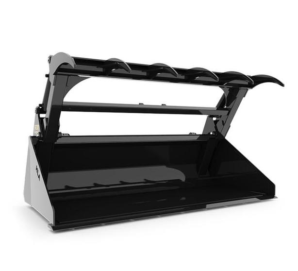 2025 HLA Attachments Low Profile Skidsteer Bucket & Skidsteer Grapple SBLP72GRS6 image 4