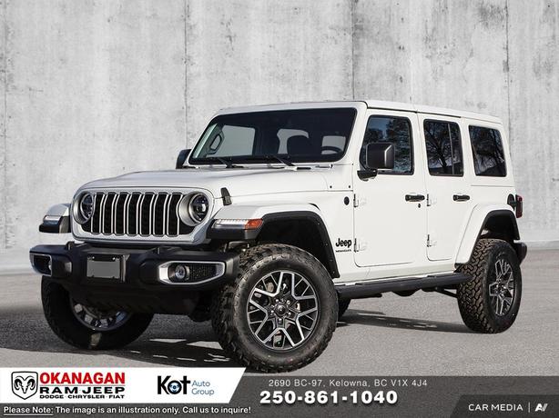 2025 Jeep Wrangler Sahara | Rubber Floor Mats | Wheel Locks demo image 1
