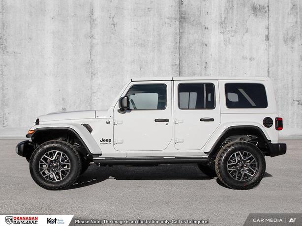 2025 Jeep Wrangler Sahara | Rubber Floor Mats | Wheel Locks demo image 3