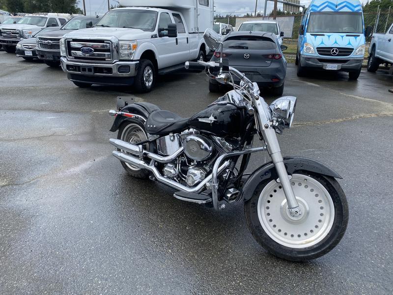 2008 Harley-Davidson FLSTFI Softail Motorcycle display photo