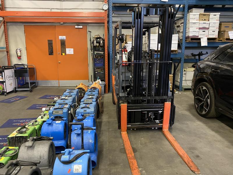 2021 Toyota 8FGU18 3 stage Propane Forklift display photo