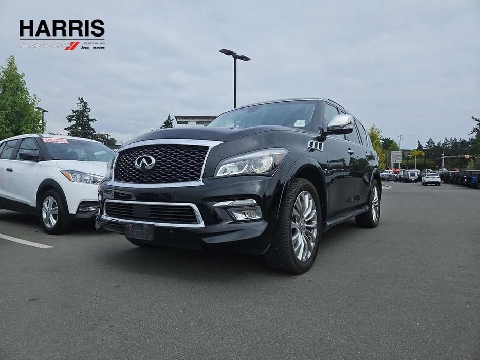 2015 Infiniti QX80 8 Passenger Seating | Heated Seats | Premium Leather! display photo