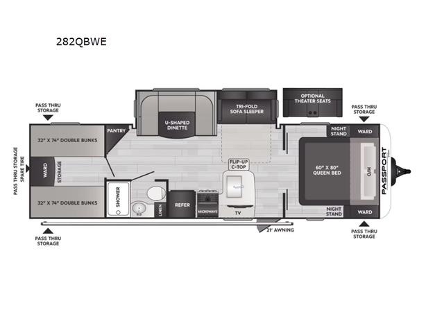 Used 2024 Keystone RV Passport SL 282QBWE image 4