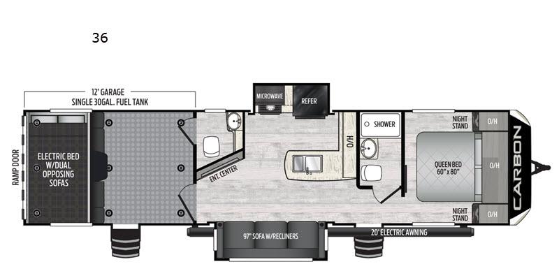 Used 2020 Keystone RV Carbon 36 display photo