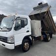 2008 Mitsubishi Fuso FE180 Power Tailgate Dump Truck With Winch 3 Seater Diesel thumbnail image