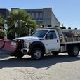 2011 Ford F-550 4x4 Flat Deck Plow Truck with Swenson Sander thumbnail image 5