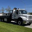 2012 Freightliner M2 112 22 Foot Flat Deck With Crane Air Brakes Natural Gas thumbnail image