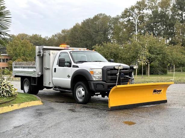 2013 Ford F-450 SD Diesel Dump Truck with Plow and 9-Foot Box image 1