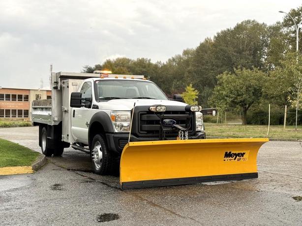 2013 Ford F-450 SD Diesel Dump Truck with Plow and 9-Foot Box image 2