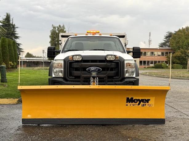 2013 Ford F-450 SD Diesel Dump Truck with Plow and 9-Foot Box image 3