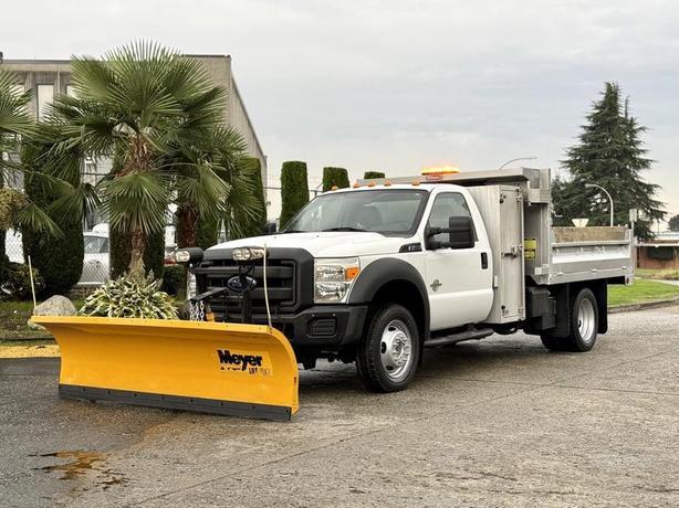 2013 Ford F-450 SD Diesel Dump Truck with Plow and 9-Foot Box image 4