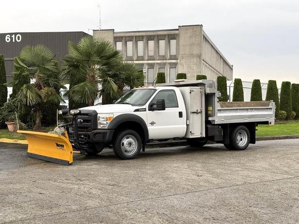 2013 Ford F-450 SD Diesel Dump Truck with Plow and 9-Foot Box image 5