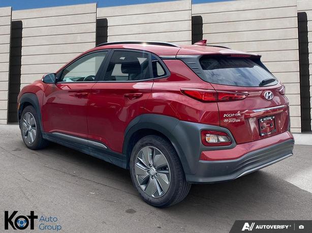 2021 Hyundai Kona Electric Ultimate SUNROOF! LEATHER SEATS! NAVIGATION! HEATED & image 4