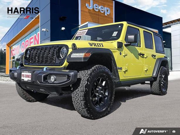 2024 Jeep Wrangler 4xe Willys 4 Door 4x4 | One Owner | No Reported Accidents! image 1