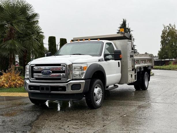 2015 Ford F-450 11-Foot Dump Truck with Storage Compartments and Beacon image 4