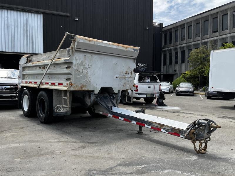 2013 K-Line 16 Foot Steel Tandem Pony 17 Ton Dump Trailer with Air Weigh display photo
