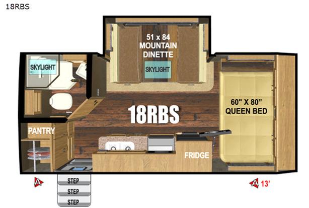 Used 2018 Outdoors RV Creek Side Mountain Series 18RBS image 3