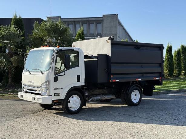 2017 Isuzu NPR HD 10-Foot Dump Truck with Storage Compartments image 5