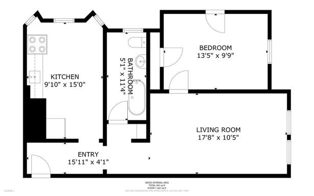 1 bedroom The Princeton image 3