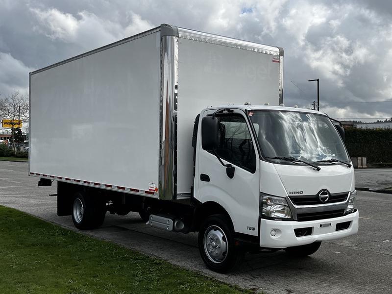 2019 Hino 195 18 Foot Cube Van with Cargo Ramps Diesel display photo