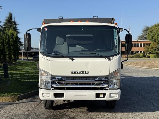 2017 Isuzu NPR HD 10-Foot Dump Truck with Storage Compartments image 3