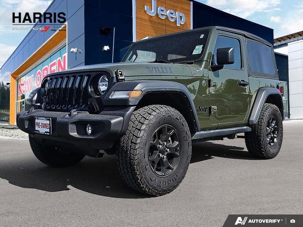 2023 Jeep Wrangler Willys Sport 2 Door 4x4 | No Reported Accidents | Low KM! image 1