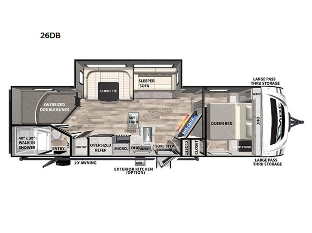 Used 2022 Forest River RV Vibe 26DB image 1