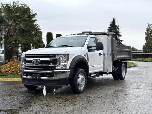 2021 Ford F-550 XL 4X4 Diesel Dump Truck with 9-Foot Bed image 4