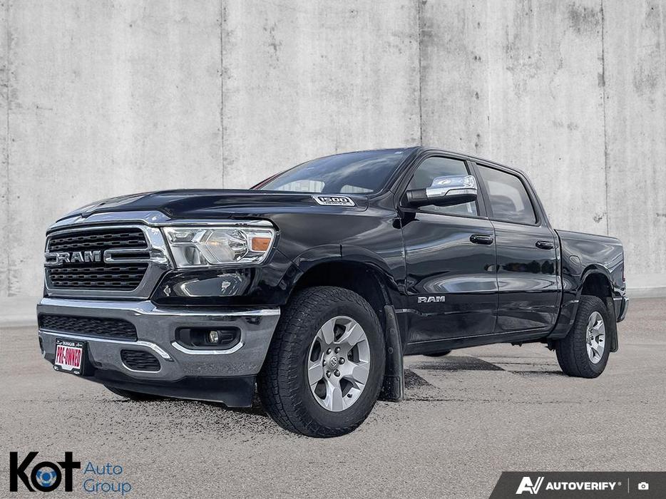 2022 RAM 1500 Big Horn | 5.7L HEMI V8 | 5'7" Box | Class IV Hitch Receiver | App display photo