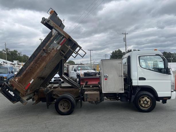 2008 Mitsubishi Fuso FE180 Power Tailgate Dump Truck With Winch 3 Seater Diesel image 7