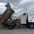 2008 Mitsubishi Fuso FE180 Power Tailgate Dump Truck With Winch 3 Seater Diesel thumbnail image 7
