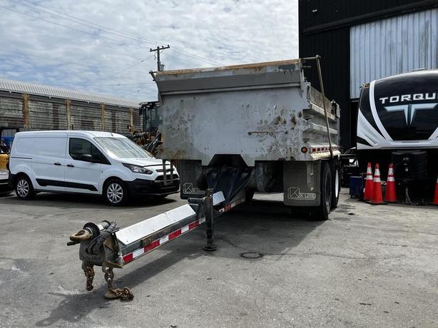 2013 K-Line 16 Foot Steel Tandem Pony 17 Ton Dump Trailer with Air Weigh image 4