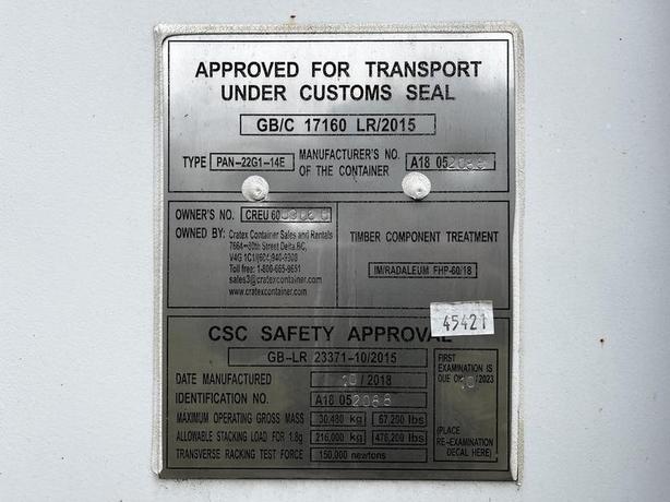 20 Foot Storage Container With Roll-up Door image 4