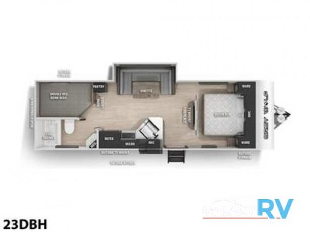 Used 2022 Forest River RV Cherokee Grey Wolf 23DBH image 2